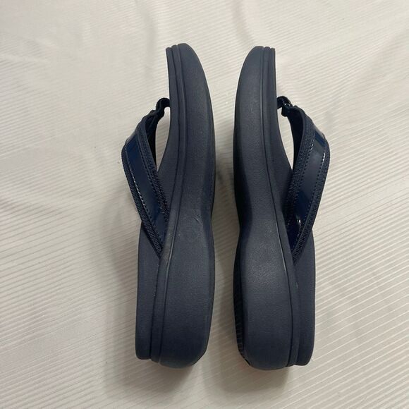 Vionic High Tide Navy Blue Flip Flops Size 7 - Picture 7 of 9